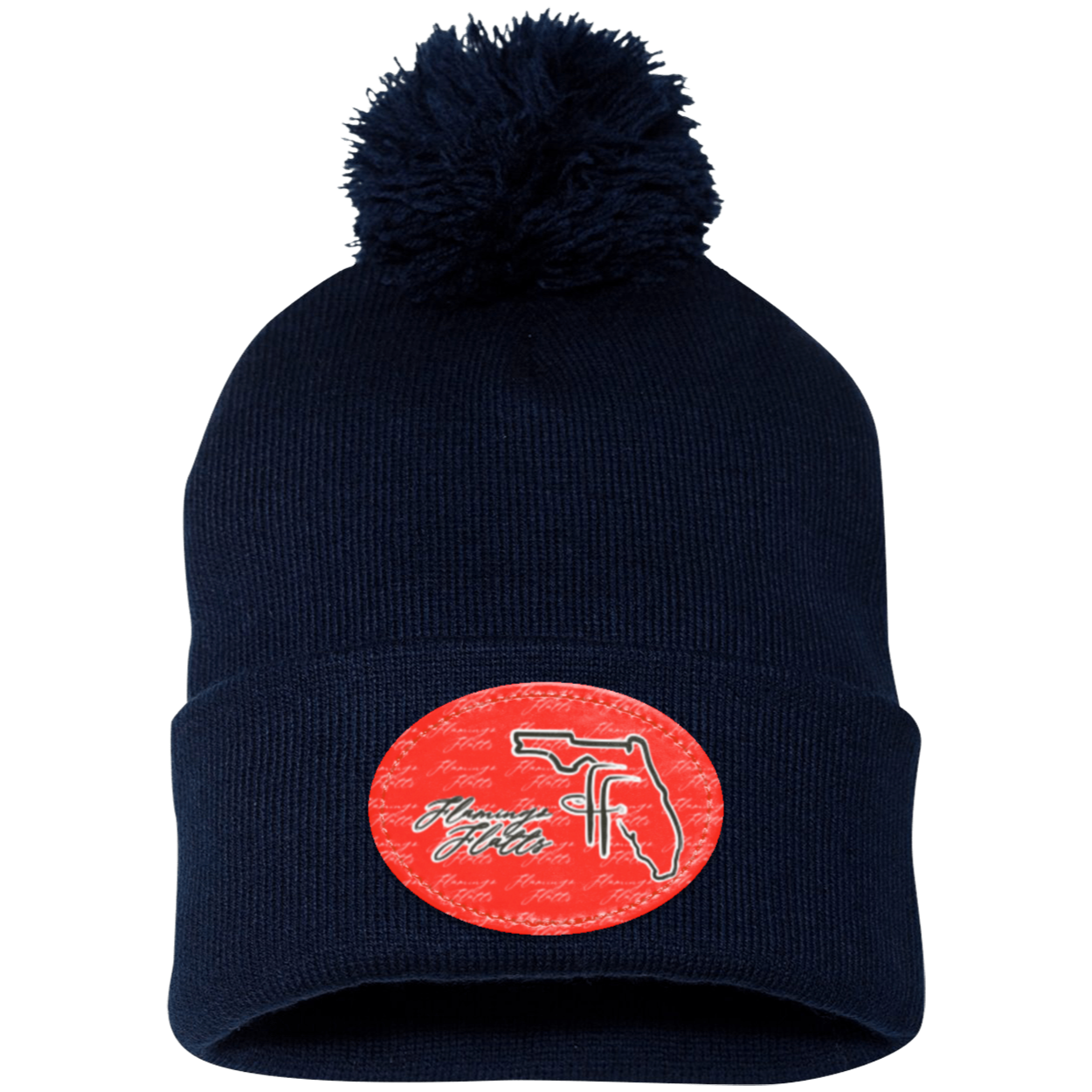 SP15 Pom Pom Flamingo Flatts Coastal Knit Cap - Patch