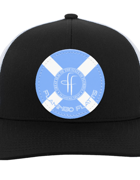 104C Flamingo Flatts Flag Trucker Snap Back - Patch