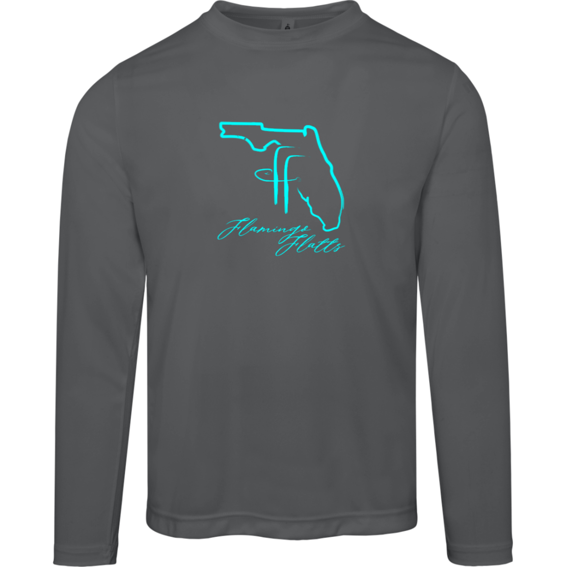 TT11L Team 365 Mens Flamingo Flatts Coastal Zone Long Sleeve Tee