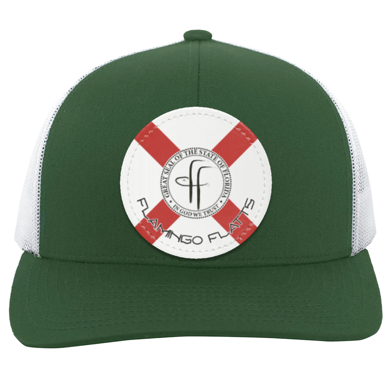 104C Flamingo Flatts Flag Trucker Snap Back - Patch