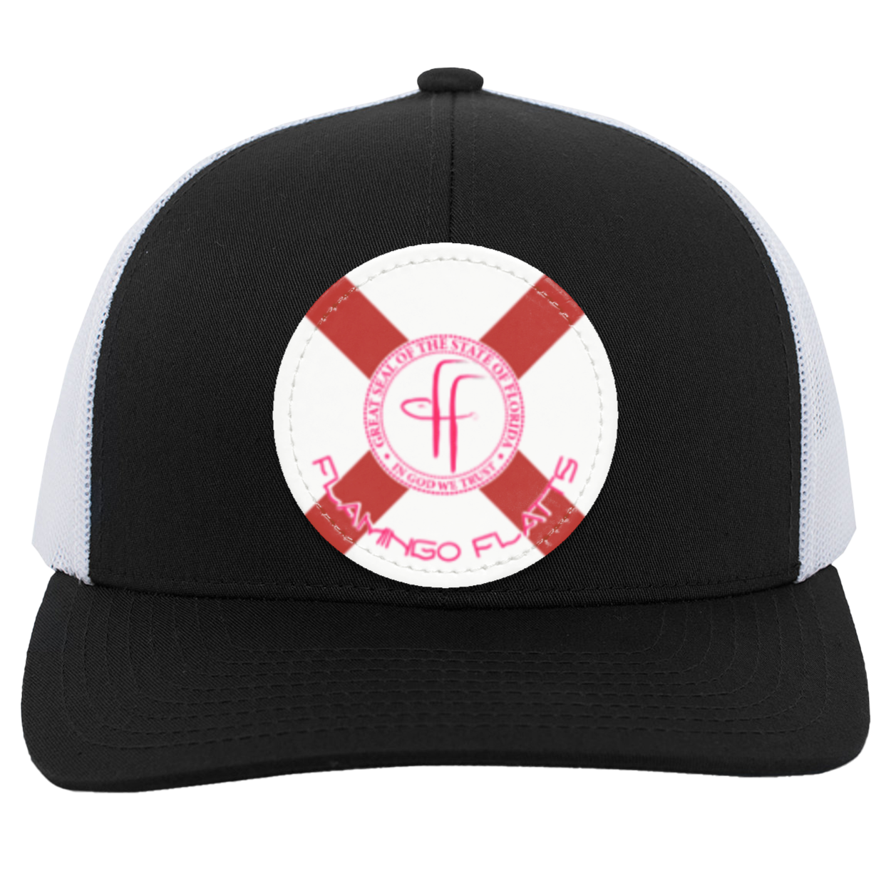 104C Flamingo Flatts Flag Trucker Snap Back - Patch