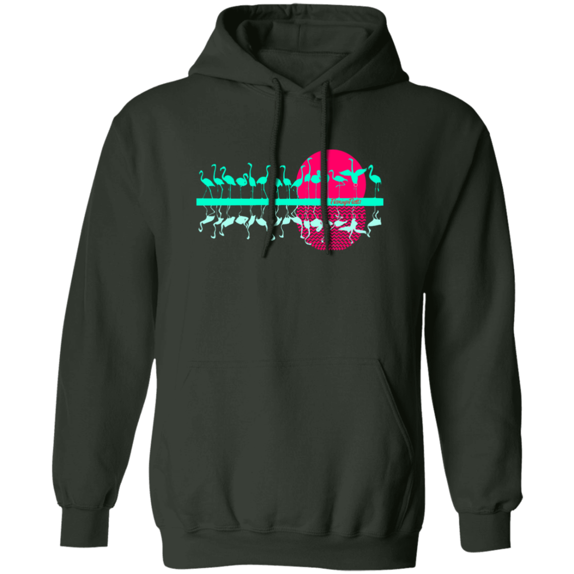 G185 Ladies Flamingo Flatts Sunset Pullover Hoodie