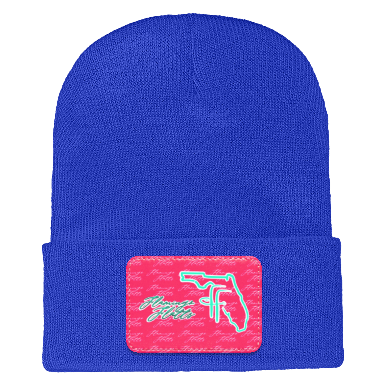 1501 Yupoong Adult Flamingo Flatts Coastal Cuffed Knit Beanie