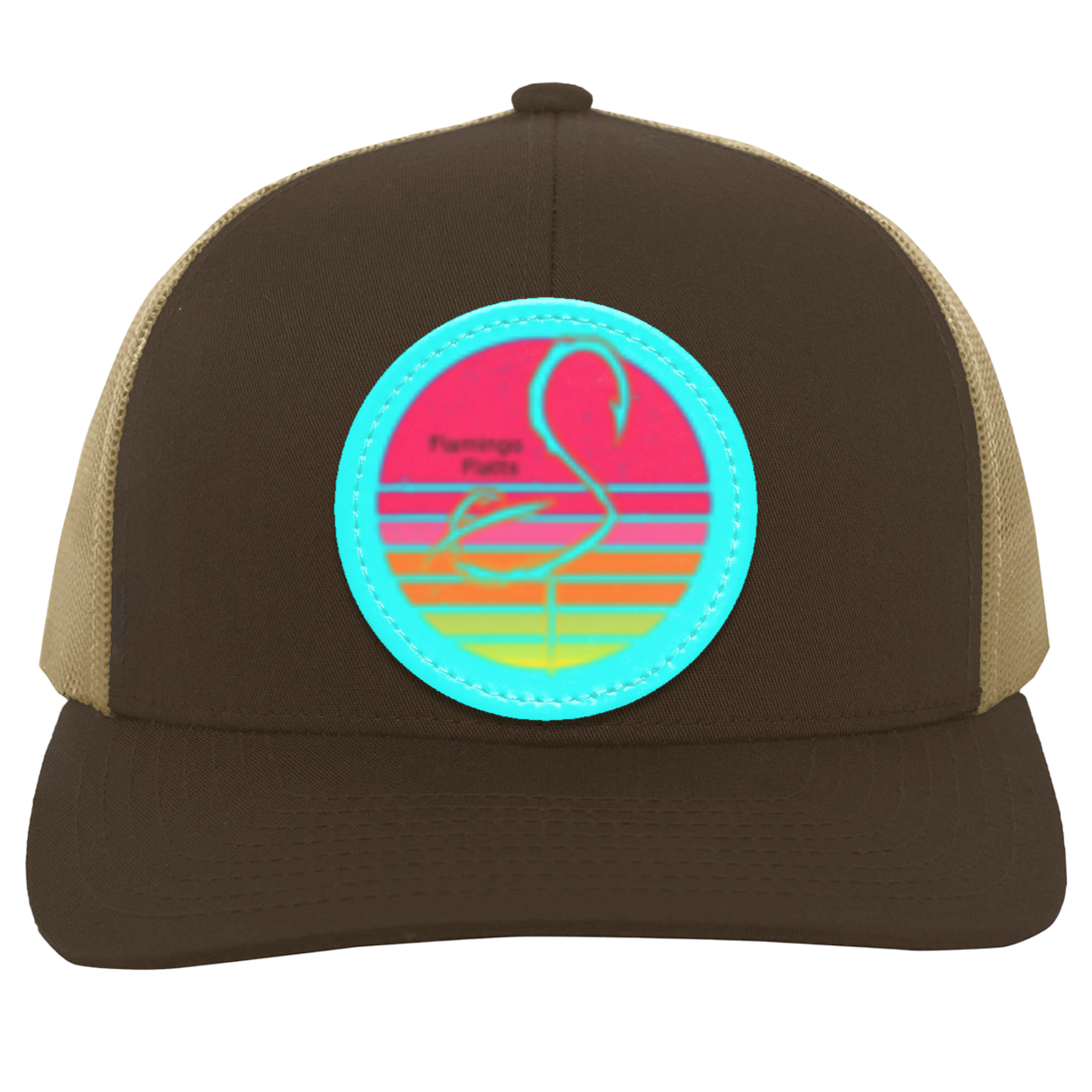 104C Retro Sunset Trucker Snap Back - Patch