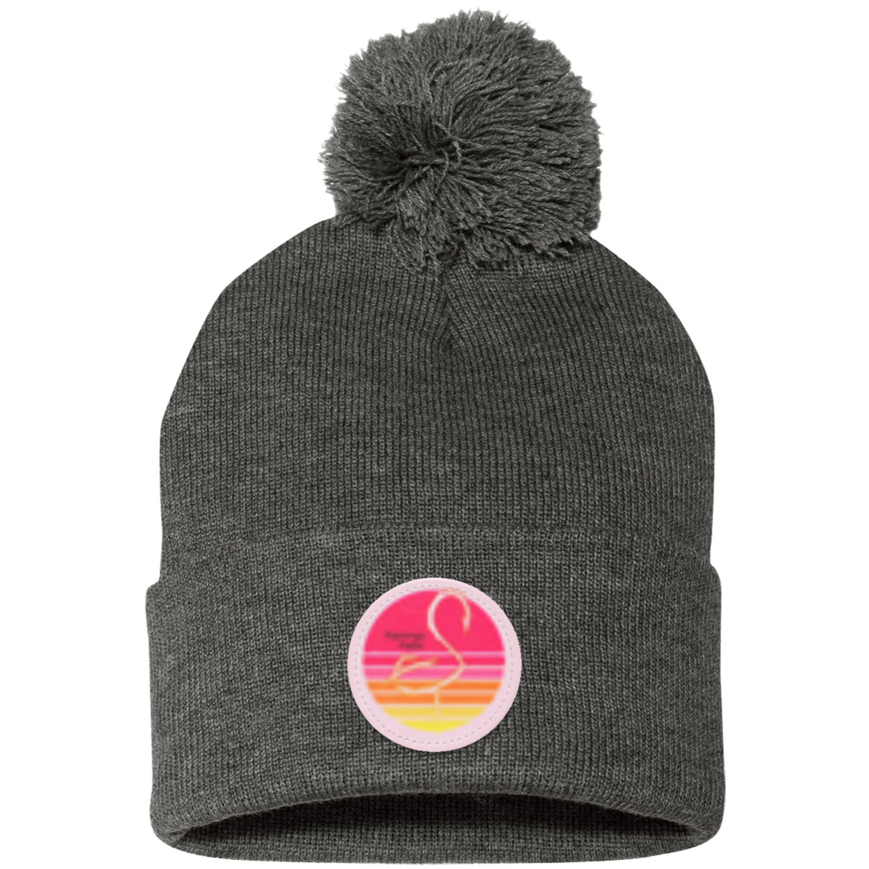 SP15 Pom Pom Flamingo Flatts Retro Sunset  Knit Cap - Patch