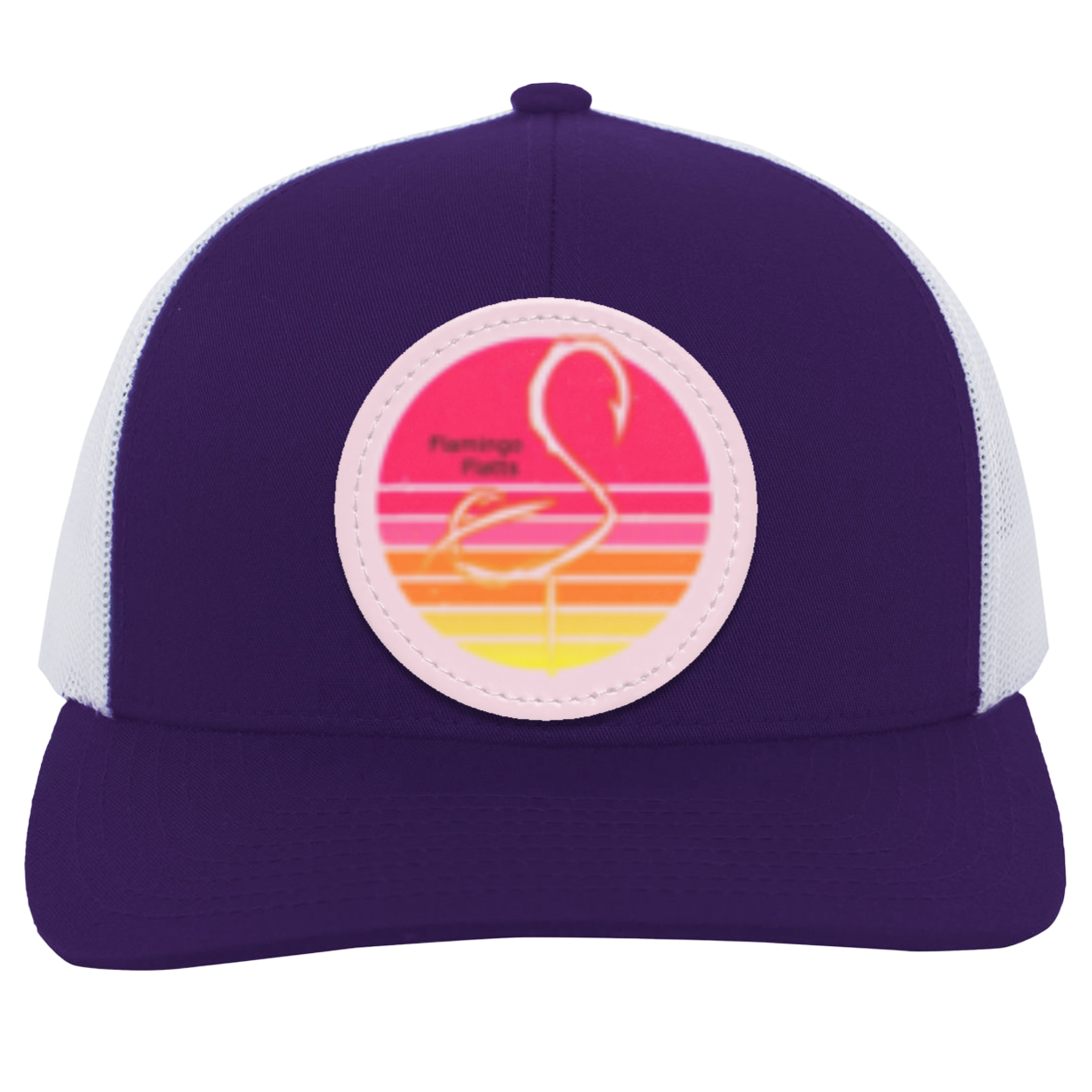 104C Retro Sunset Trucker Snap Back - Patch