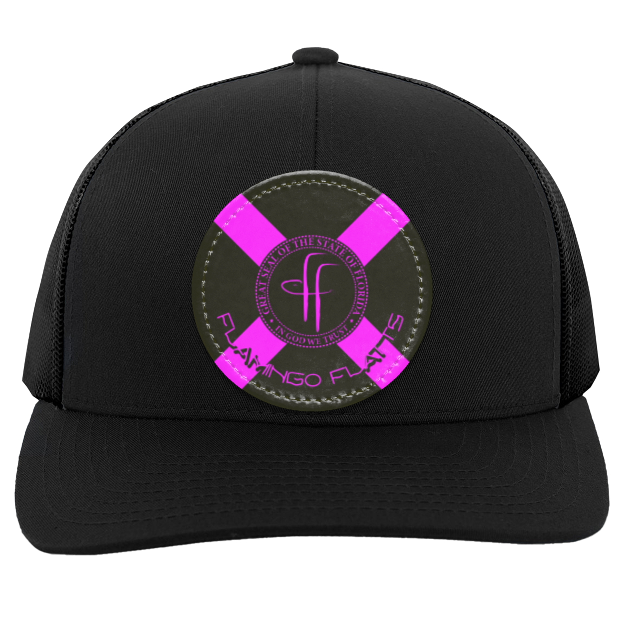 104C Flamingo Flatts Flag Trucker Snap Back - Patch