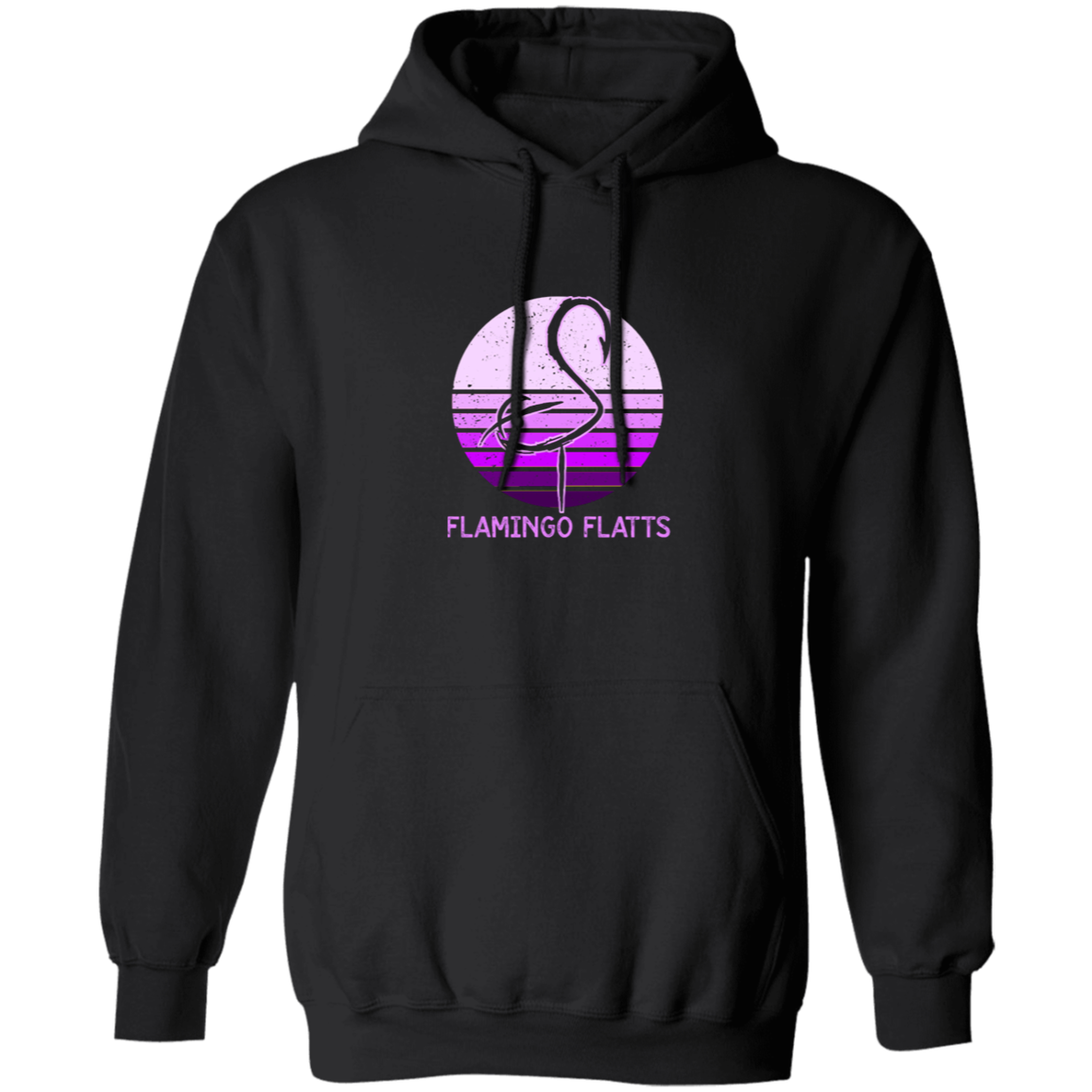 G185  Ladies Retro Sunset Pullover Hoodie