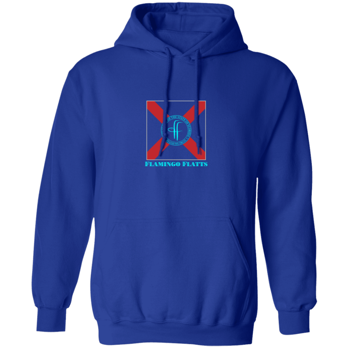 G185 Men's Flamingo Flatts Flag Pullover Hoodie