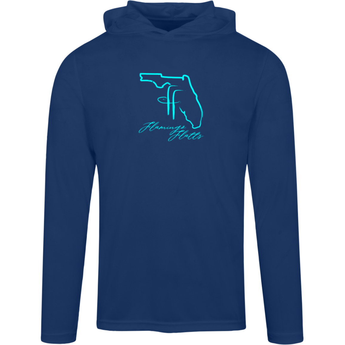 TT41 Team 365 Mens Moisture Wicking  Flamingo Flatts Coastal Zone Hooded Tee