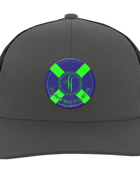 104C Small Circle Flamingo Flatts Flag Trucker Snap Back - Patch