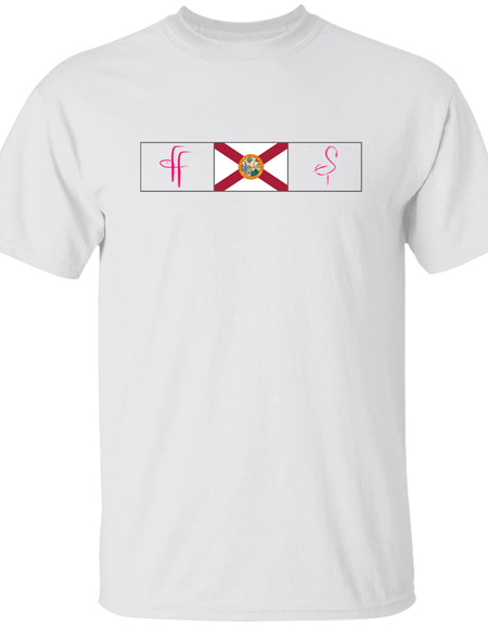G500 5.3 oz. Ladies' FF/Flamingo Florida Flag T-Shirt