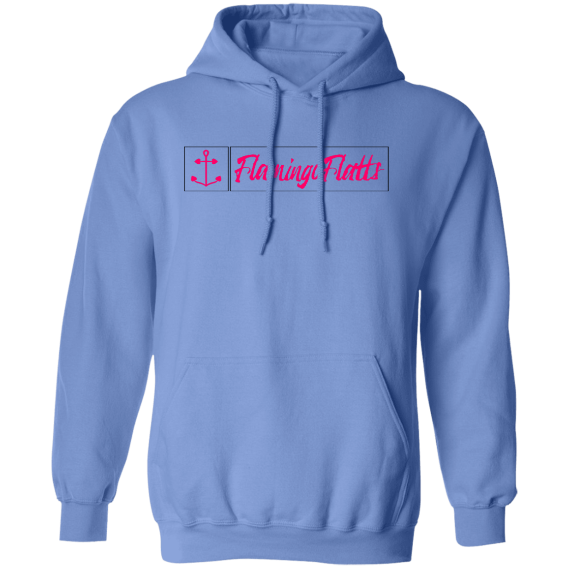 G185 Ladies Flamingo Flatts Coastal Fishing Pullover Hoodie