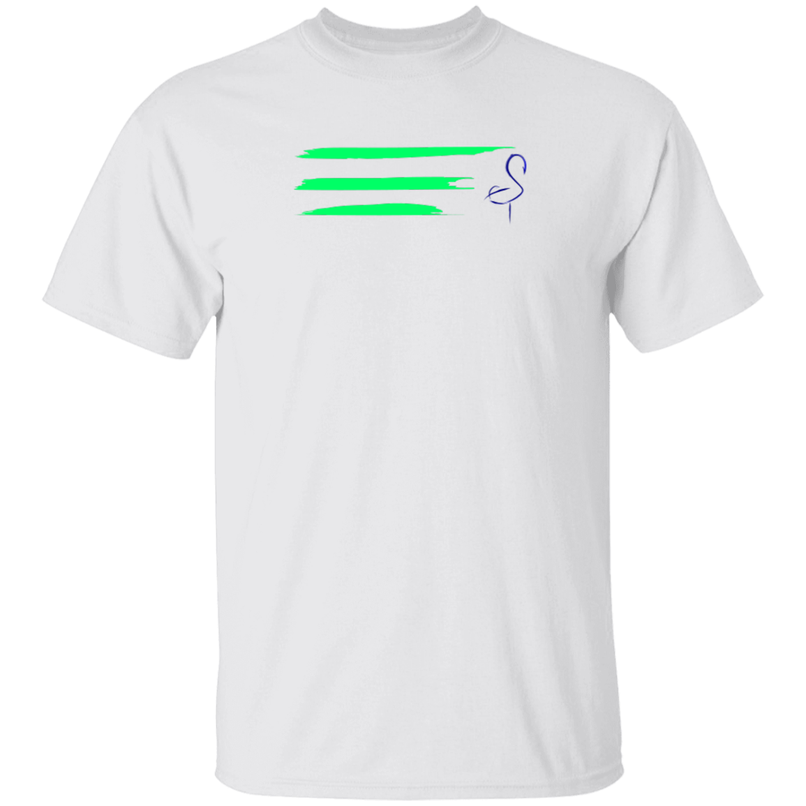 G500 5.3 oz. Men's Flamingo Stripe T-Shirt