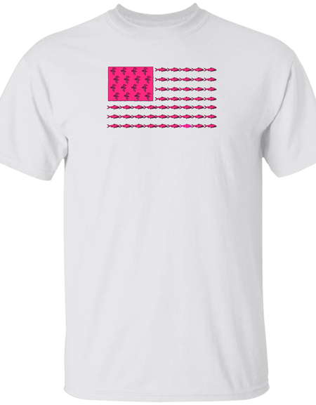 G500 5.3 oz. Ladies' Fish Flag T-Shirt