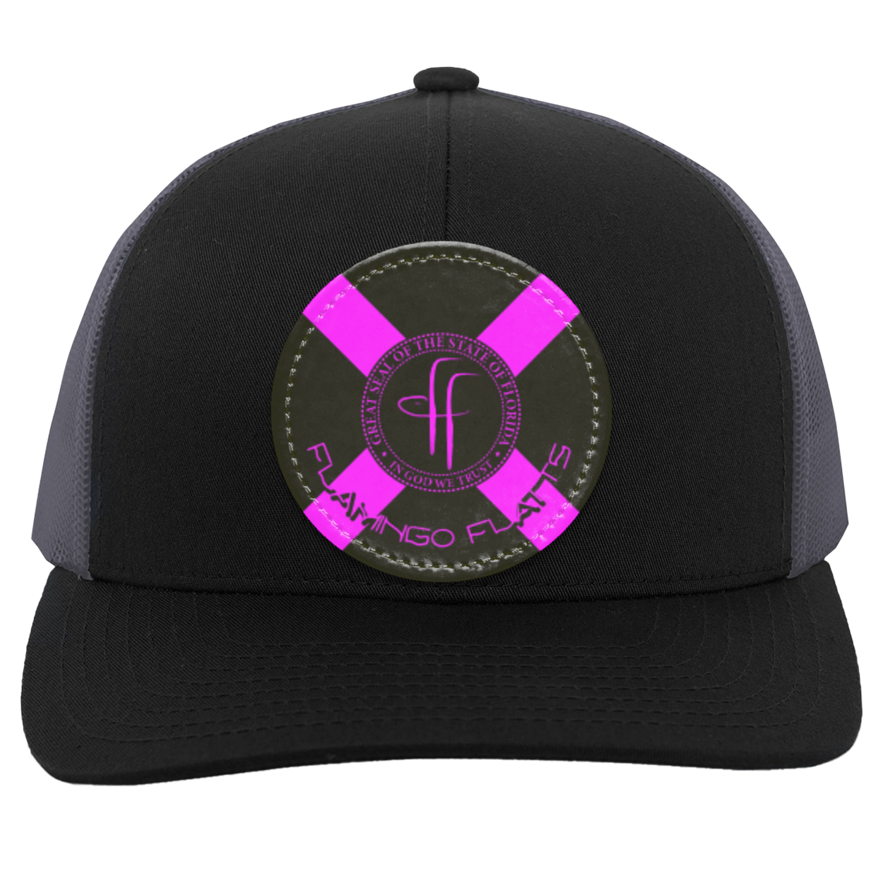 104C Flamingo Flatts Flag Trucker Snap Back - Patch