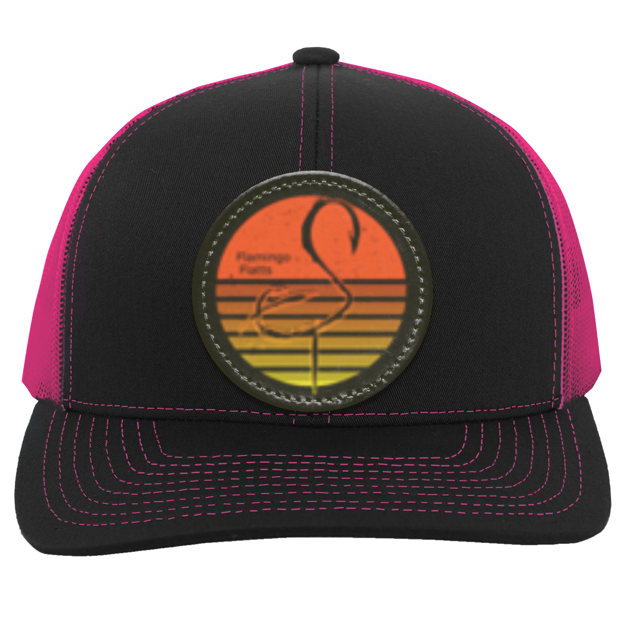 104C Retro Sunset Trucker Snap Back - Patch