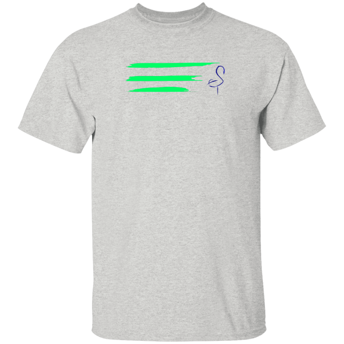G500 5.3 oz. Men's Flamingo Stripe T-Shirt