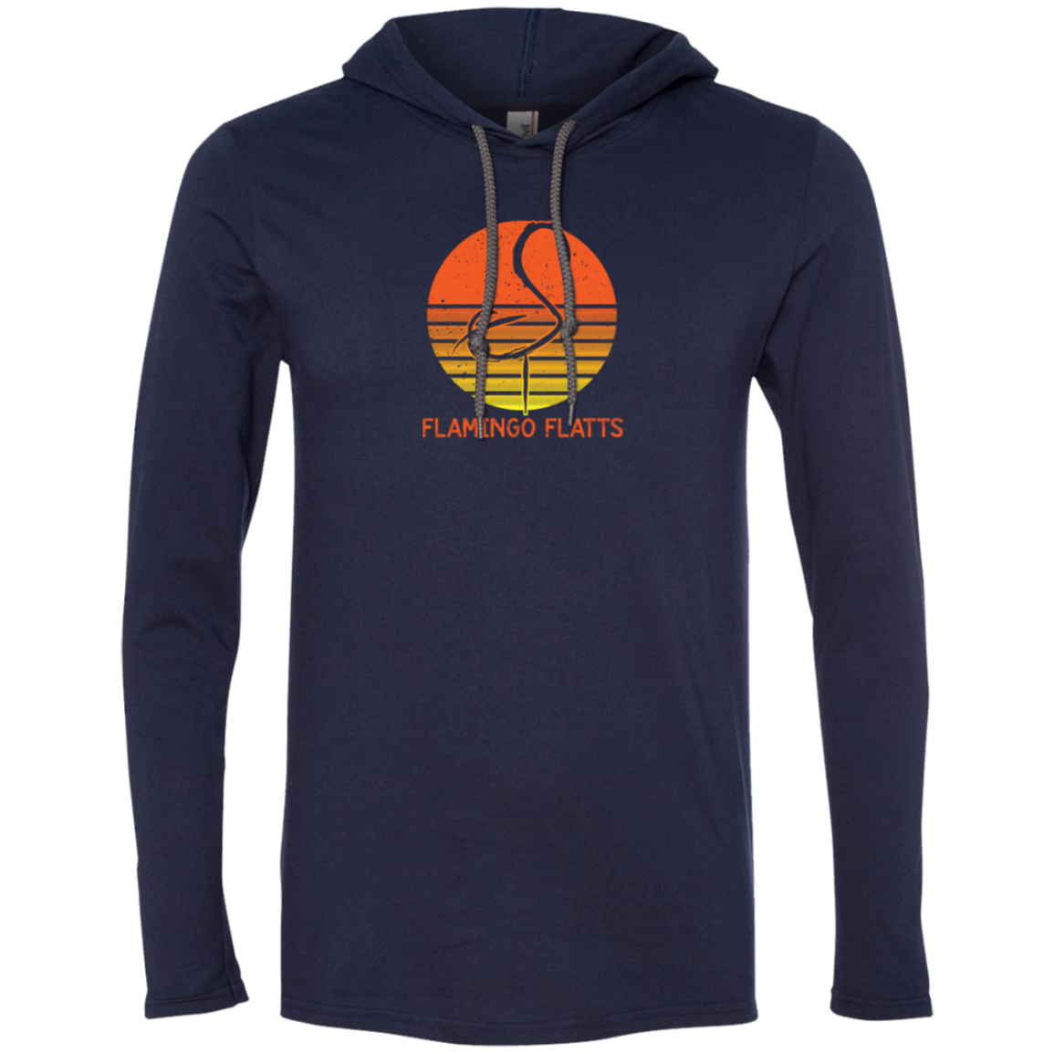 987 Gildan LS Retro Sunset T-Shirt Hoodie