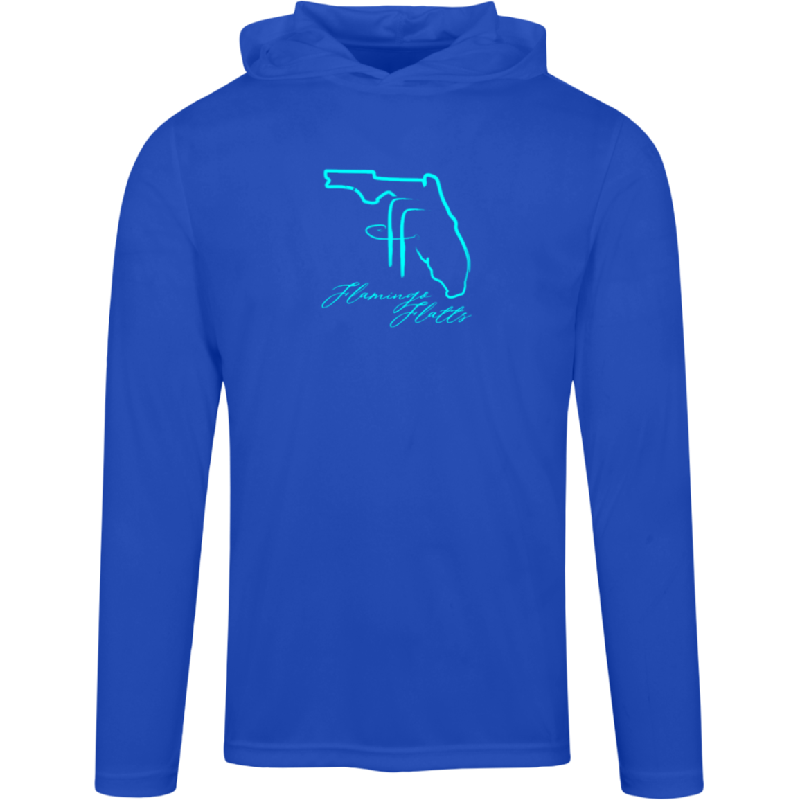 TT41 Team 365 Mens Moisture Wicking  Flamingo Flatts Coastal Zone Hooded Tee