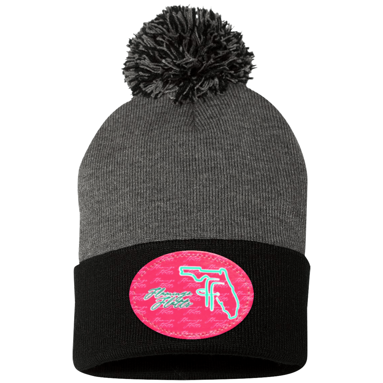 SP15 Pom Pom Flamingo Flatts Coastal Knit Cap - Patch