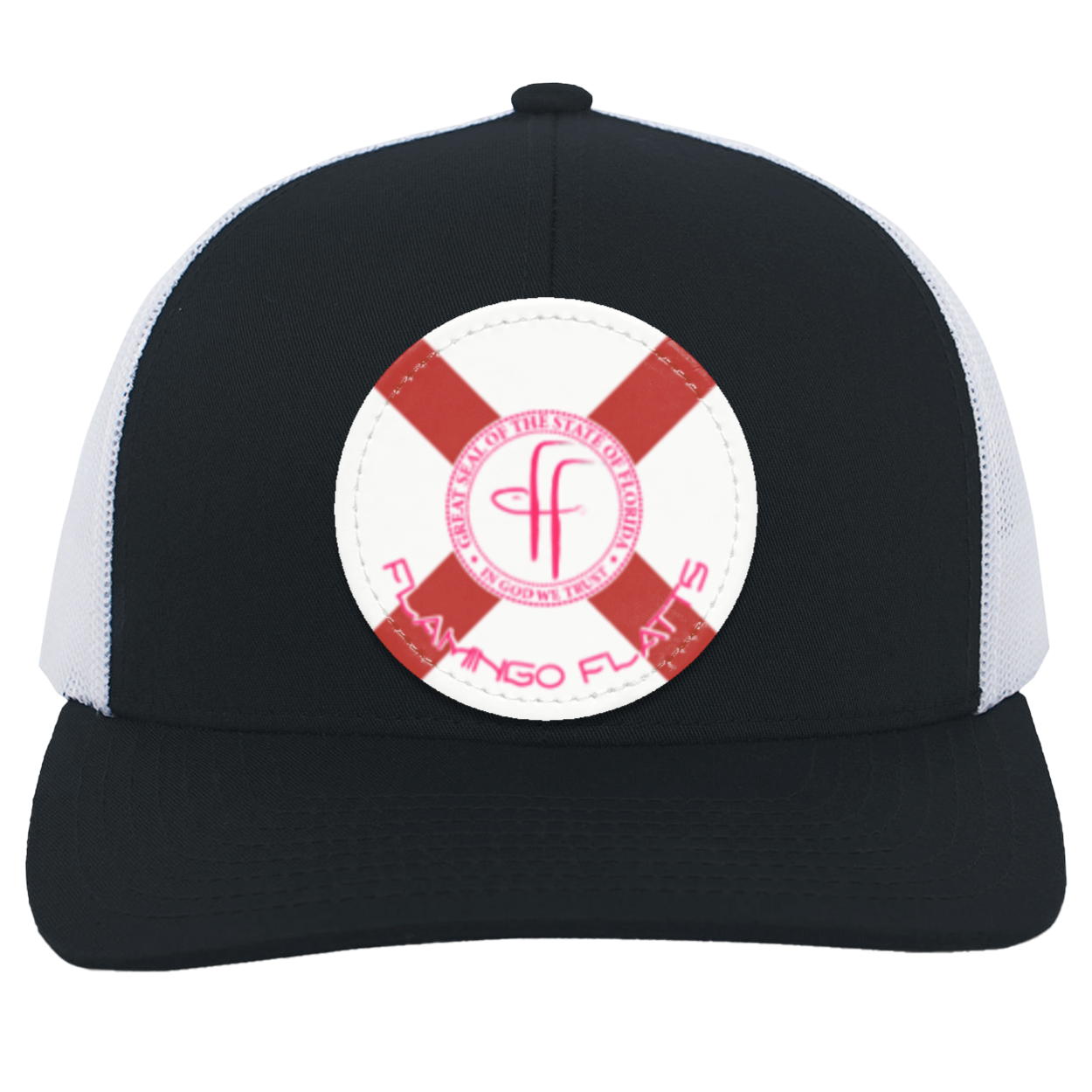 104C Flamingo Flatts Flag Trucker Snap Back - Patch