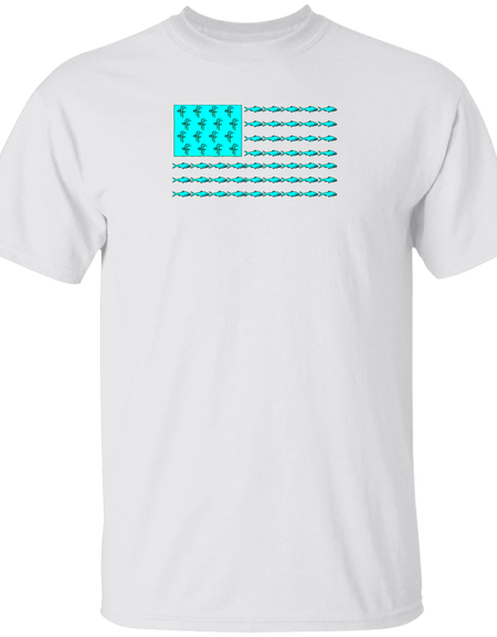 G500 5.3 oz. Men's Fish Flag T-Shirt