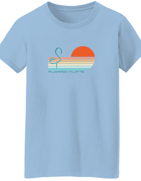 G500L Ladies' Flamingo Flatts Sunset v1 5.3 oz. T-Shirt