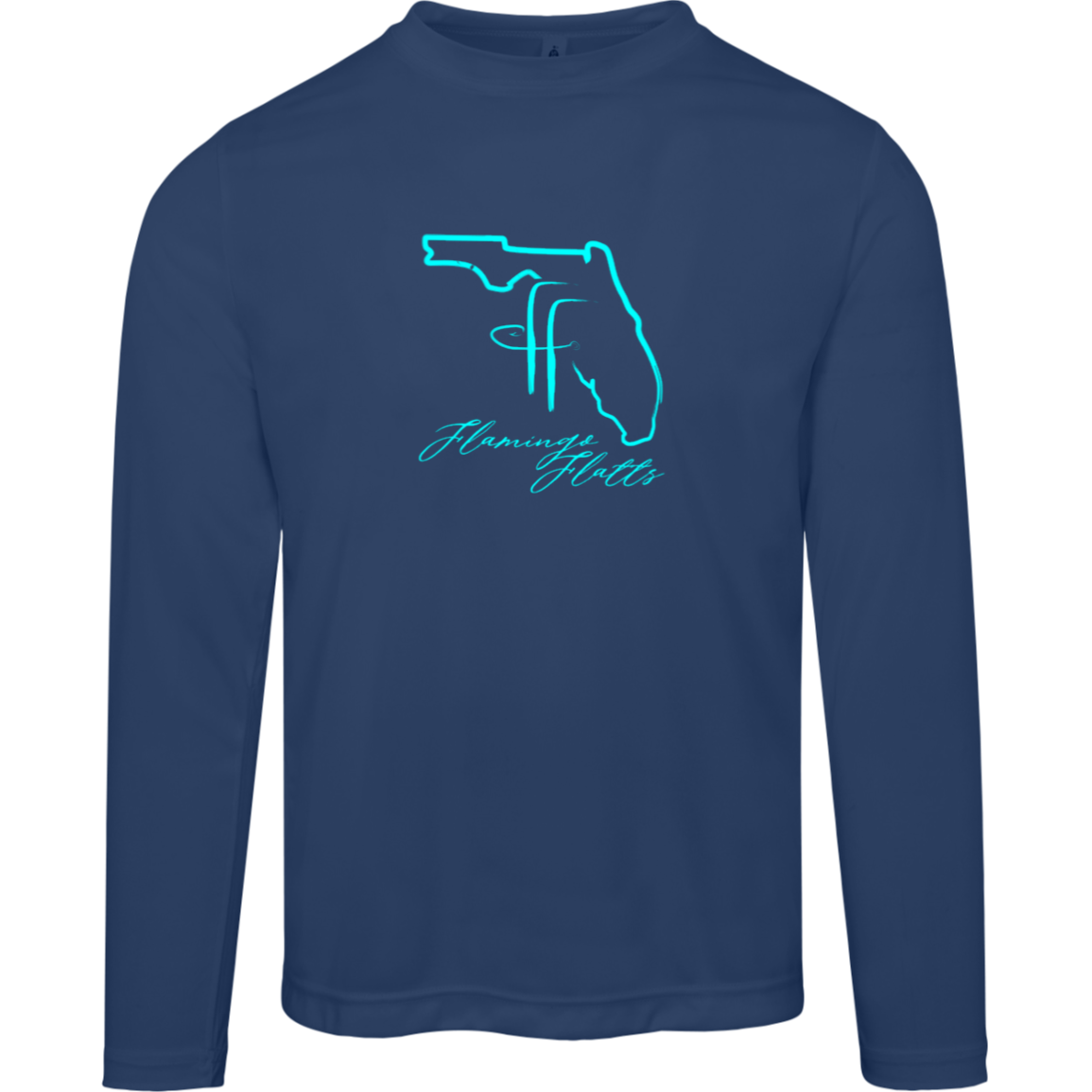 TT11L Team 365 Mens Flamingo Flatts Coastal Zone Long Sleeve Tee