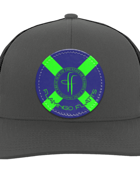 104C Flamingo Flatts Flag Trucker Snap Back - Patch