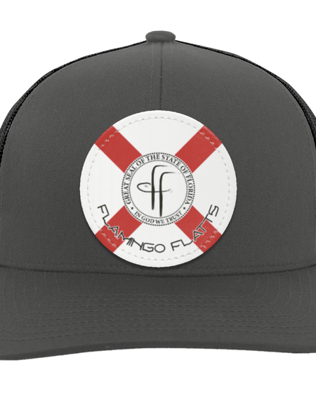 104C Flamingo Flatts Flag Trucker Snap Back - Patch