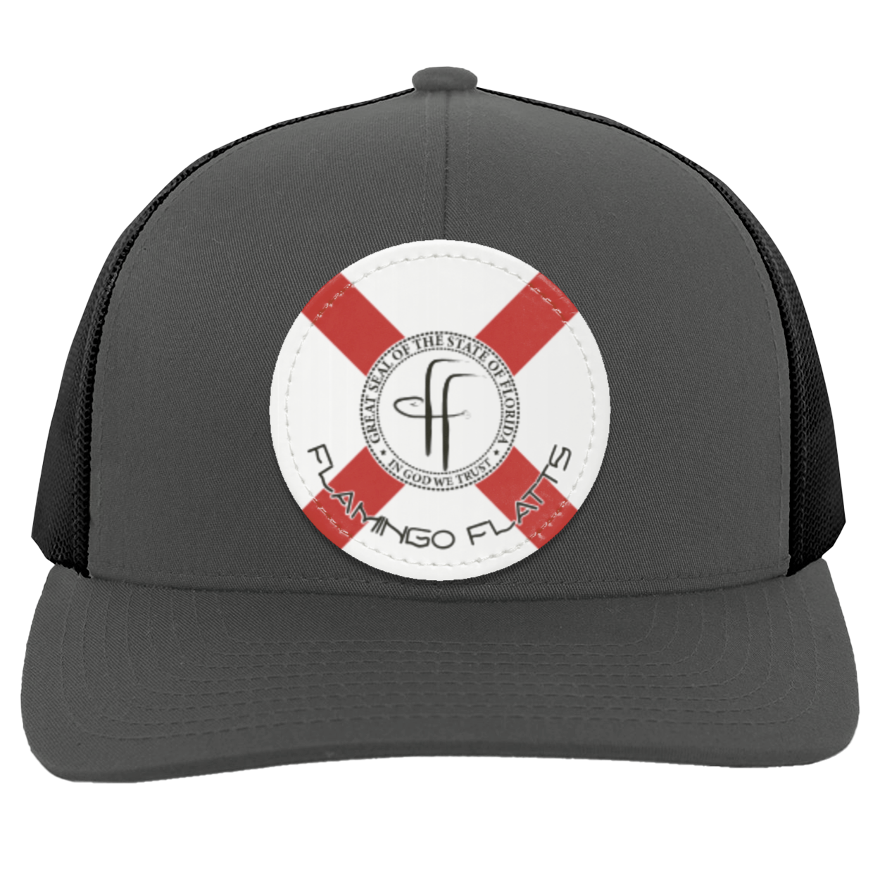 104C Flamingo Flatts Flag Trucker Snap Back - Patch