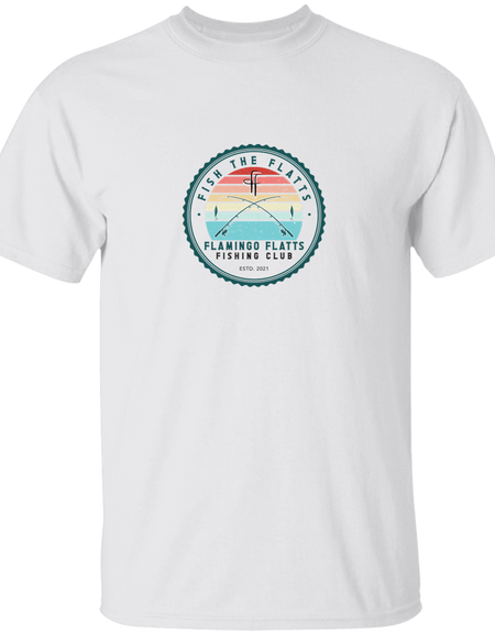 G500B Youth Flamingo Flatts Fishing Club 5.3 oz 100% Cotton T-Shirt