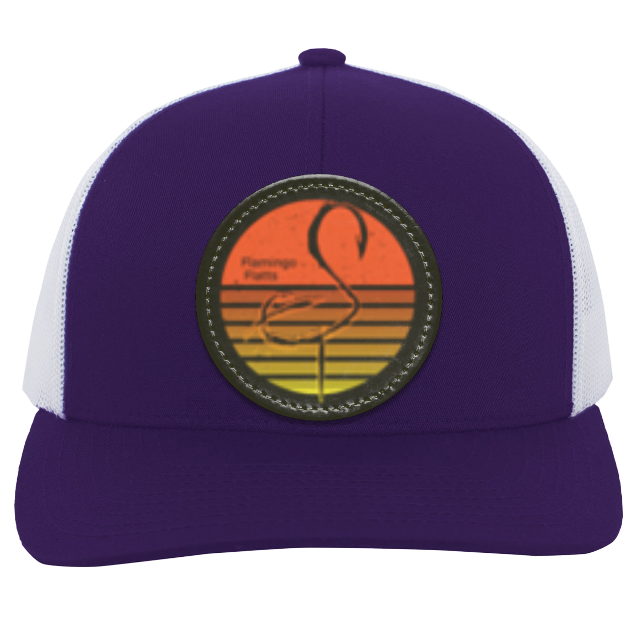 104C Retro Sunset Trucker Snap Back - Patch