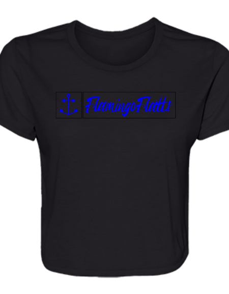 B8882 Ladies' Flamingo Flatts Newport Coastal Flowy Cropped Tee