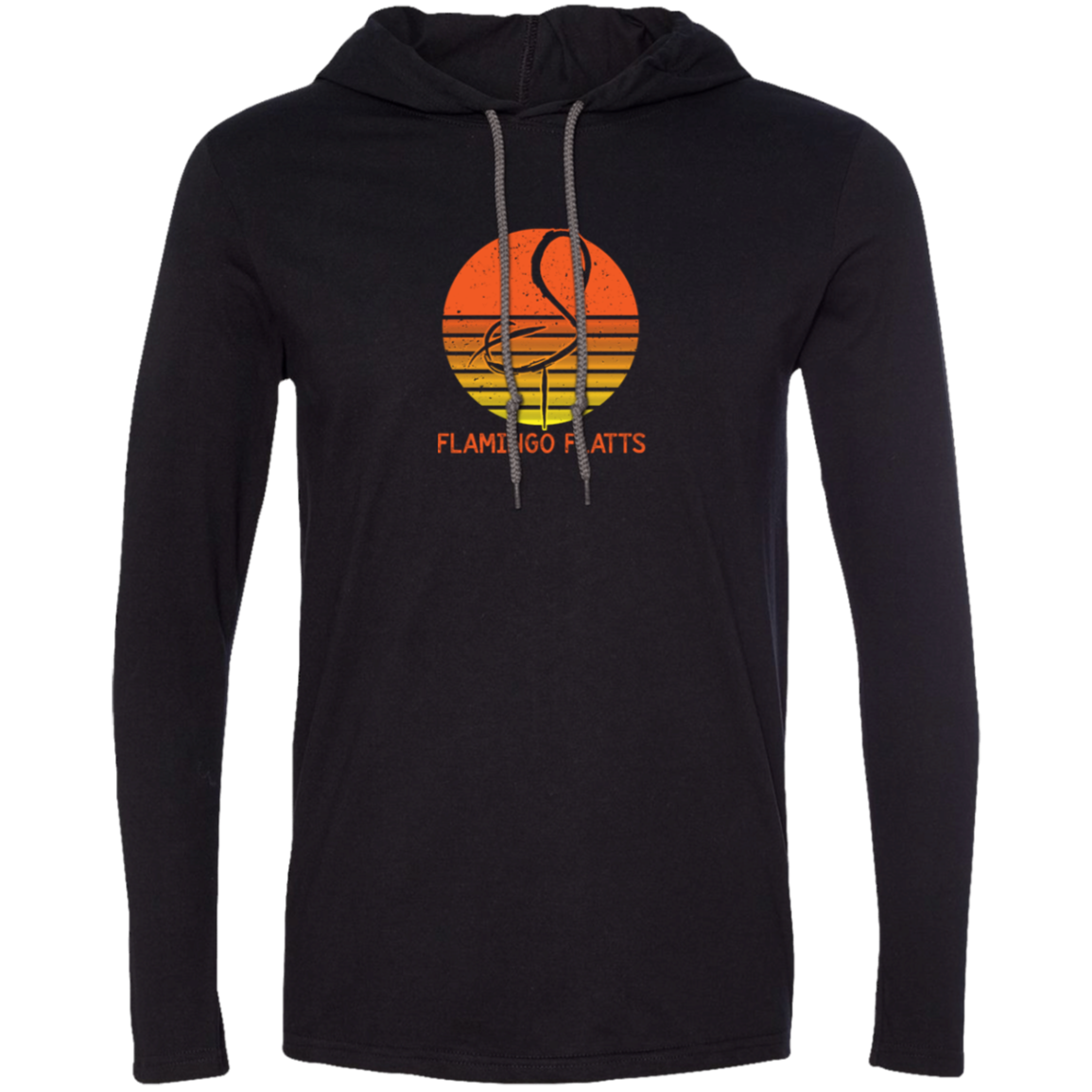 987 Gildan LS Retro Sunset T-Shirt Hoodie