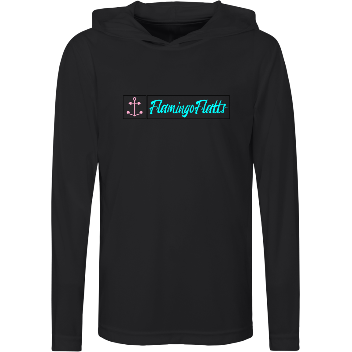 TT41Y Team 365 Kids Flamingo Flatts Coastal Fishing Zone Hooded Tee