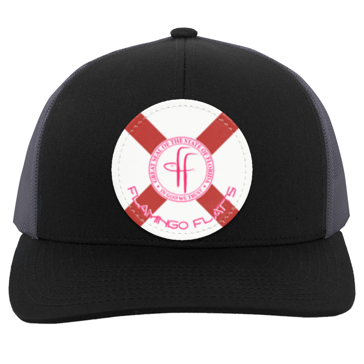 104C Flamingo Flatts Flag Trucker Snap Back - Patch