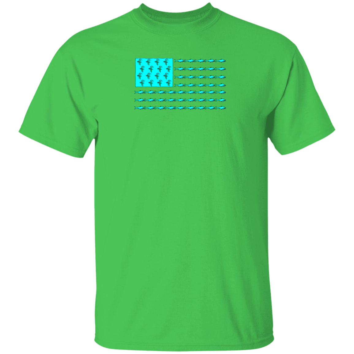 G500 5.3 oz. Men's Fish Flag T-Shirt