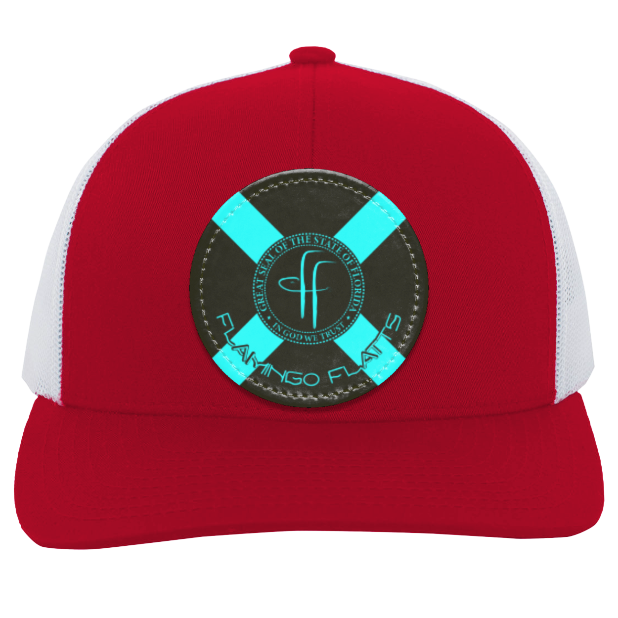 104C Flamingo Flatts Flag Trucker Snap Back - Patch