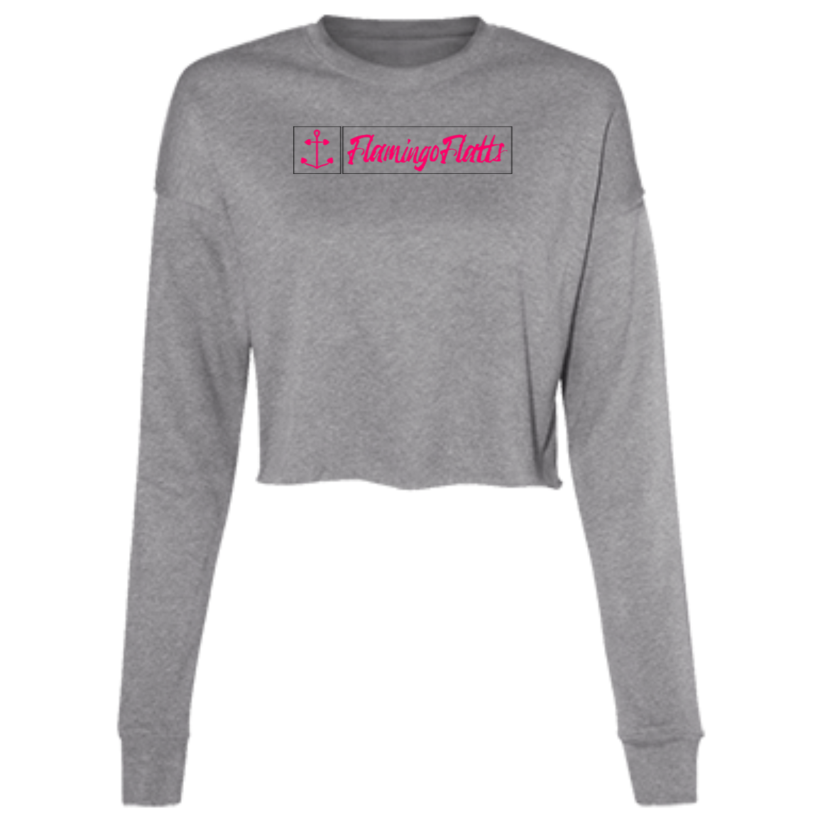 B7503 Ladies' Flamingo Flatts Newport Coastal Cropped Fleece Crew