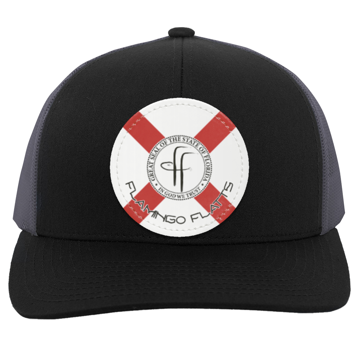 104C Flamingo Flatts Flag Trucker Snap Back - Patch