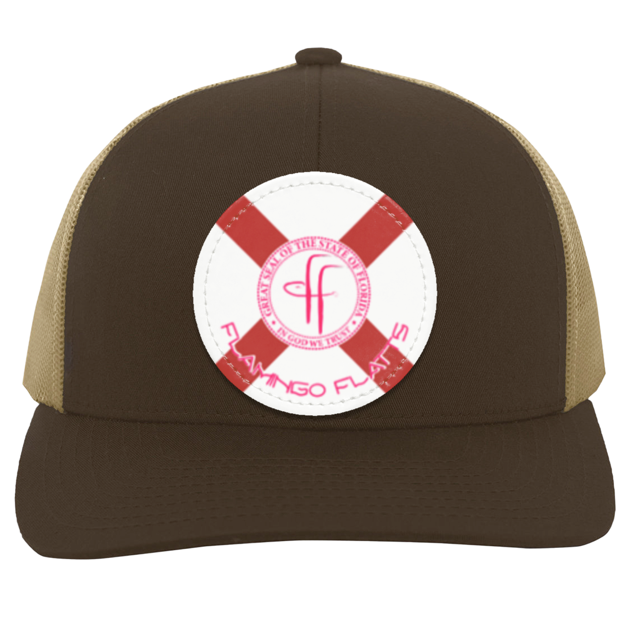 104C Flamingo Flatts Flag Trucker Snap Back - Patch