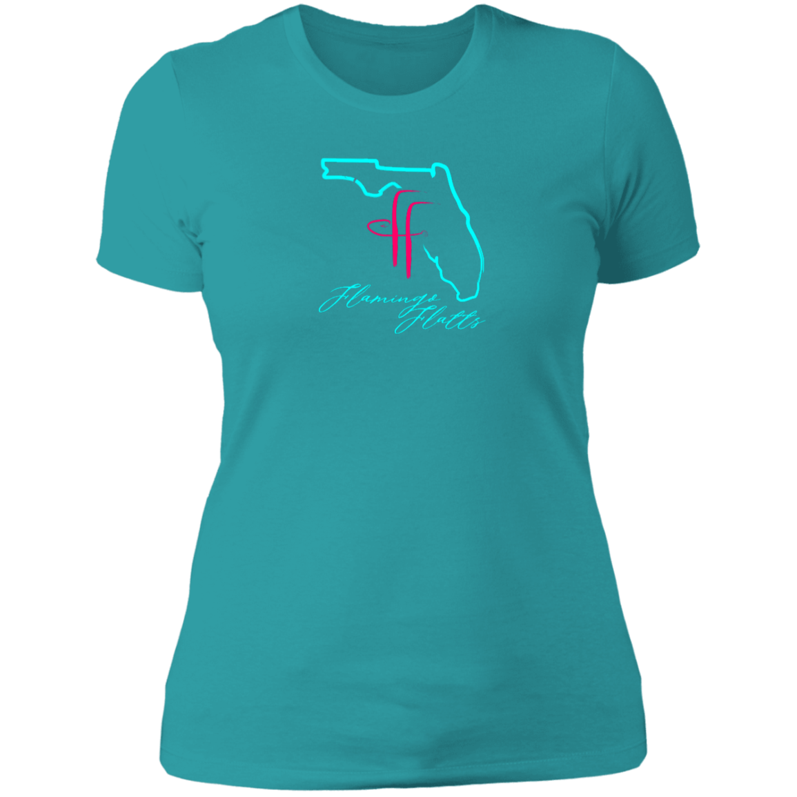 NL3900 Ladies' Flamingo Flatts Coastal Boyfriend T-Shirt