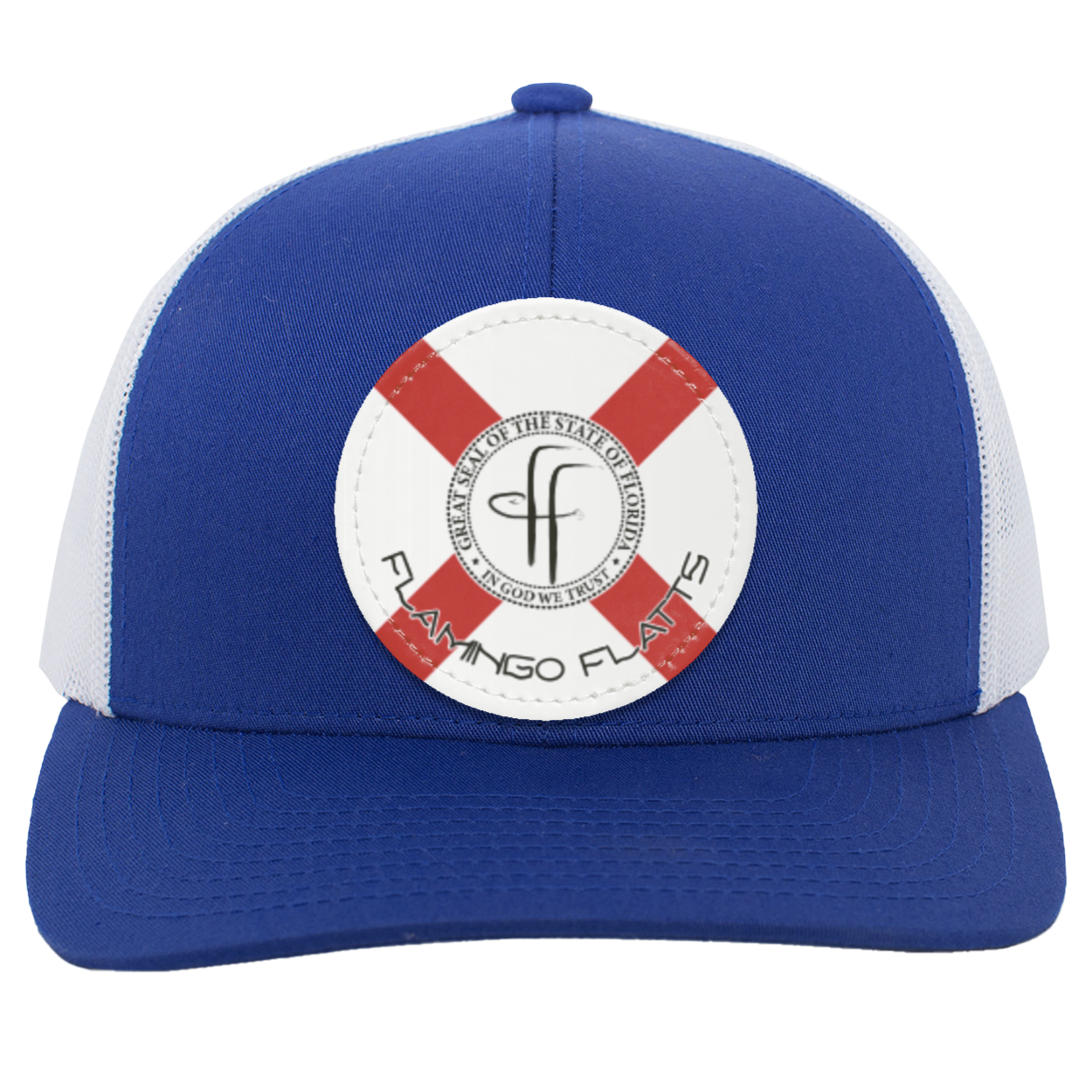 104C Flamingo Flatts Flag Trucker Snap Back - Patch