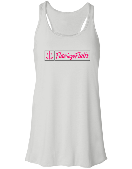 B8800 Ladies' Flamingo Flatts Newport Coastal Flowy Racerback Tank