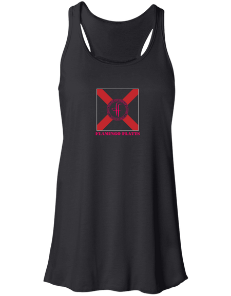 B8800 Flowy Flamingo Flatts Flag  Racerback Tank