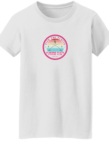 G500L Ladies' Flamingo Flatts Fishing Club 5.3 oz. T-Shirt