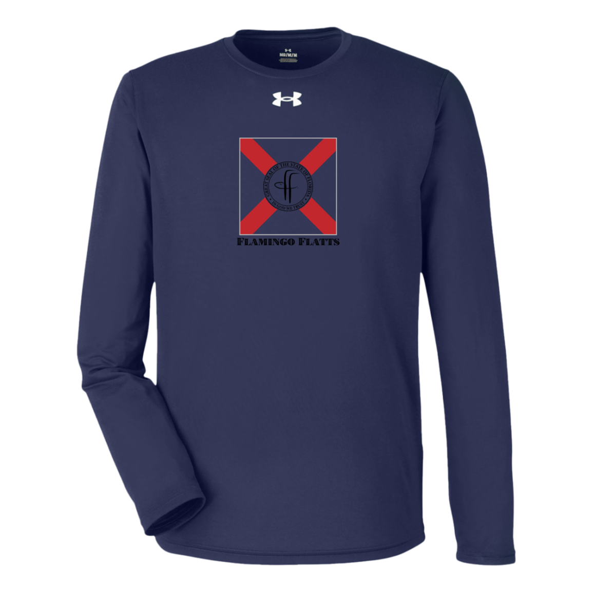 1376843 Under Armour Team Flamingo Flatts Flag Tech Long Sleeve Tee