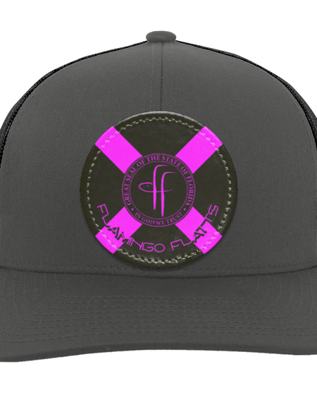 104C Flamingo Flatts Flag Trucker Snap Back - Patch